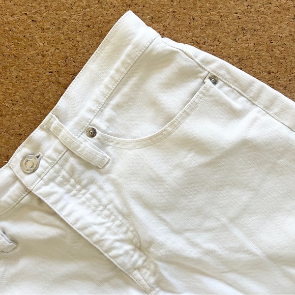 J Crew White Cutoff Denim Shorts 28 Women's Cotton Jean - Picture 3 of 5